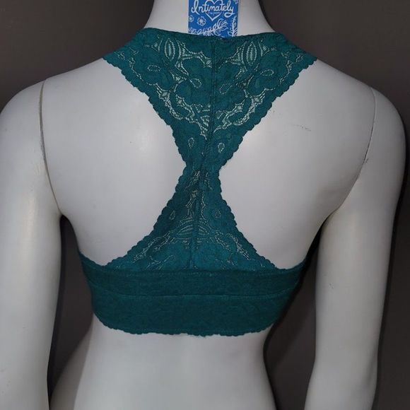Free People Galloon Lace Racerback Bralette Green - Picture 4 of 10